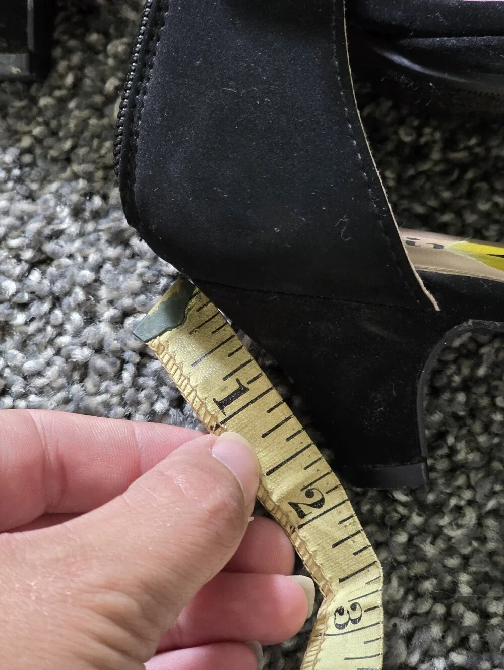 Link Girls Black Heels with Silver Crystals
